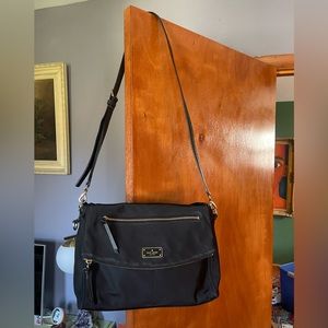 Kate Spade Black Convertible Messenger Shoulder bag